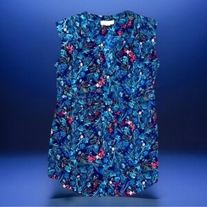 Motherhood Maternity Floral Sundress Medium | Navy Blue Summer Dress | Medium